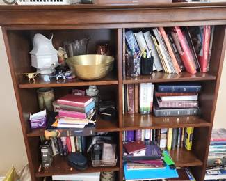Vintage Bookcase and Books
