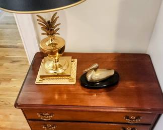 Nightstand and Lamp