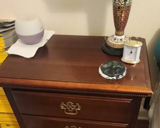 1 of 2 Nightstand and Lamp