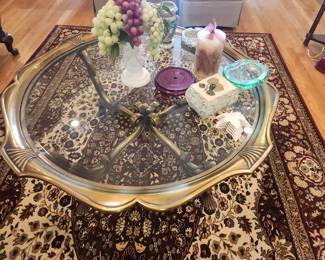 Unusual Glass Top Coffee Table