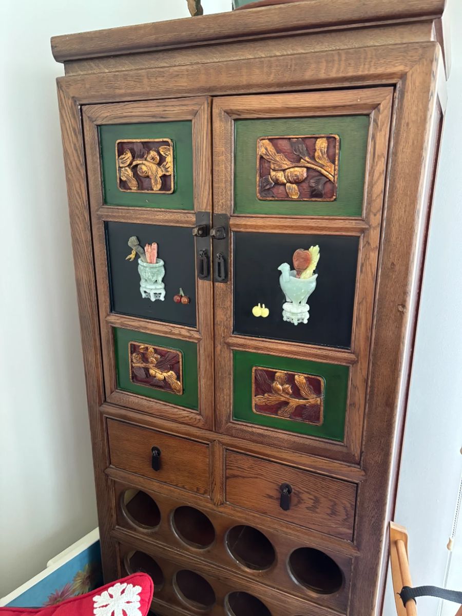 Unique antique wine cabinet