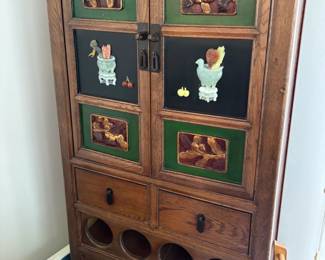 Unique antique wine cabinet