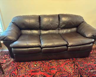 Leather 3 seater sofa