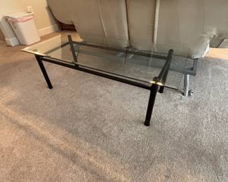 Glass top coffee table