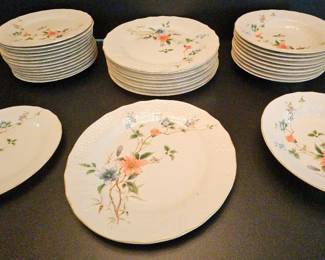 Mikasa Monique Dinnerware Dinner Plates, Salad Plates Soup Salad Bowls