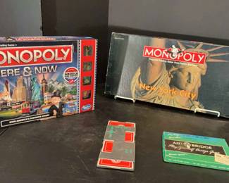 Monopoly New York City Edition And Monopoly Here And Now Also AutoBridge Game
