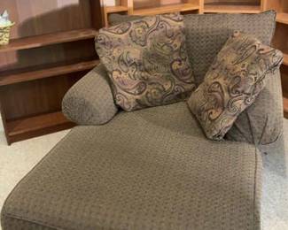 Cozy Chaise Lounge with Paisley Accent Pillows