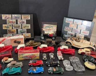 Collection of Vintagestyle Scale Model Cars