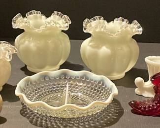 Unmarked Fenton Milkglass And More