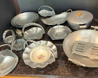 Mystery Lot Of HandWrought Aluminum