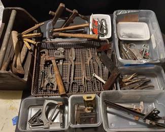Mystery Lot Of Antique Vintage Hand Tools Etc