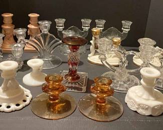 Mystery Lot Of Candlestick Holders
