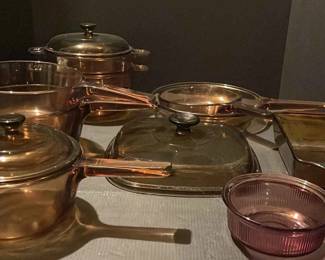 Corning Vision Glass Pots, Pans And Baking Dishes