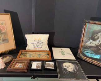 Collection Of Prints And Vintage Framed Art