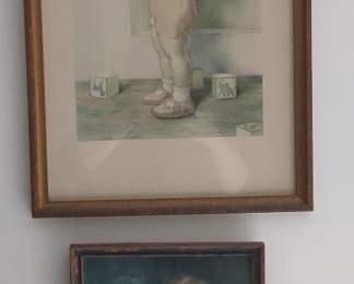 004 Adorable Set of 2 Bessie Pease Gutmann Vintage Art Prints Puppy Love Series