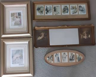 Vintage Girlhood Dreams Wall Art Collection 5Piece Framed Bessie Pease Gutmann Harrison Fisher