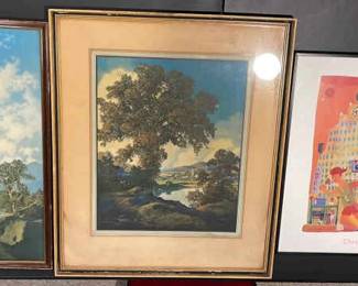 Two Landscapes And A City Scene
