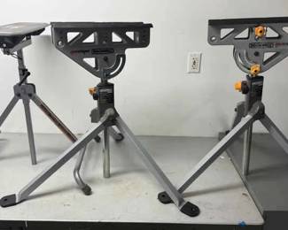024 Unused Jaw Stand Pair And Portable Work Support