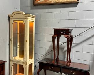 Lighted Display Cabinet, Tables and Artwork Orlando