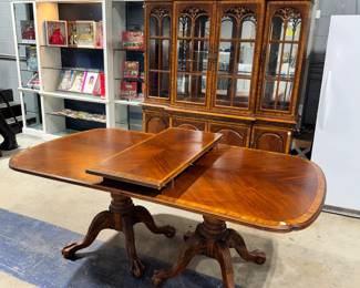 Dining Table and China Hutch Orlando Estate Auction