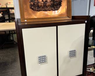 Cabinet and Copper Artwork Orlando Estate Auction