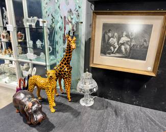 Leather wrapped Animals, Artwork and Home Decor Orlando Estate Auction
