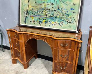 Vintage Desk and Artwork Orlando Estate Auction