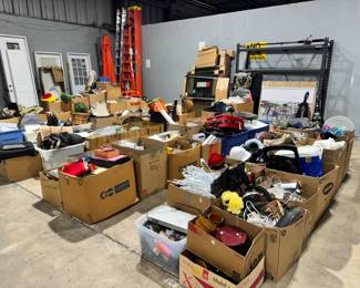 Box Lots of misc Household items, Decor, Clothes and Supplies Orlando Estate Auction
