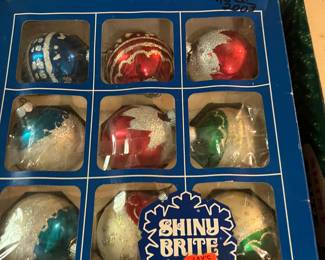 Shiny Brite ornaments 