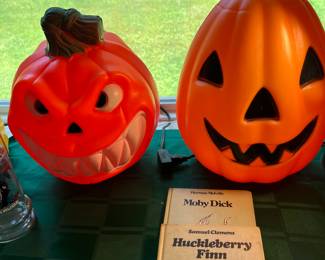 Old and new pumpkin blow molds