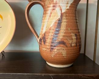 Pottery clay pitcher 