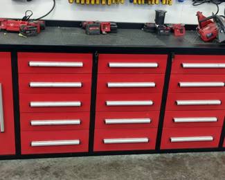 Garage Tool Storage Cabinet with Drawers