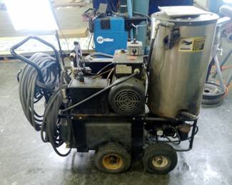Mi-T-M Power Washer, Pump, Hose And Spray Gun Hot Power Washer