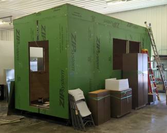Portable Prefabricated Structure with Zip System Sheathing, Wired With Electrical