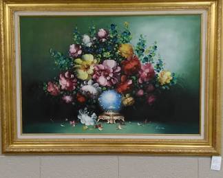 Wonderful floral on canvas