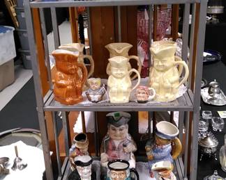 Great selection of Toby mugs
