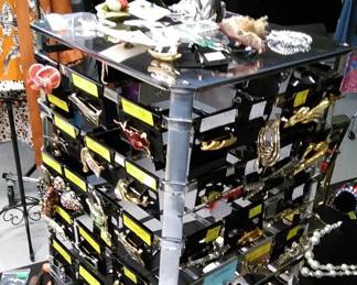 Just some of the vast variety of costume jewelry