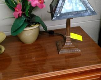 Old Leaded glass lamp