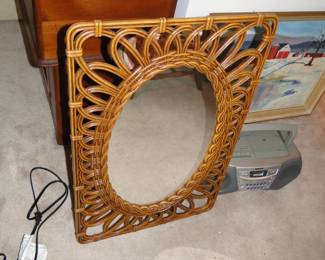 Plastic vintage mirror