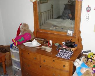 Oak Dresser with mirror