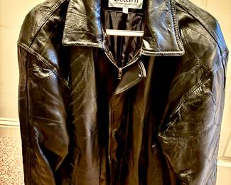 Men's Italian leather jacket - lg