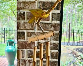 Unique bamboo wind chime