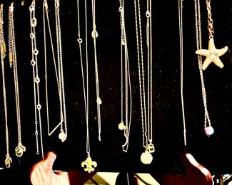 Assorted chains and necklaces