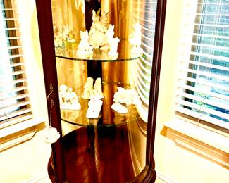 Small round display cabinet