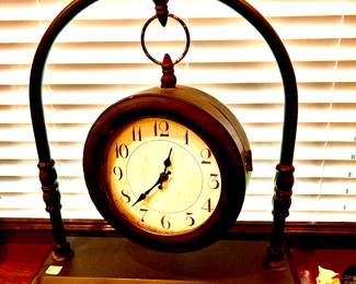 Large metal clock