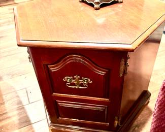 Storage base end table