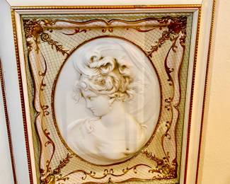 Pair of framed Cameo Ladies