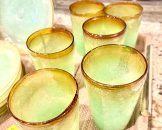 Hand blown glasses