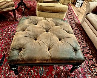 Large tufted ottoman