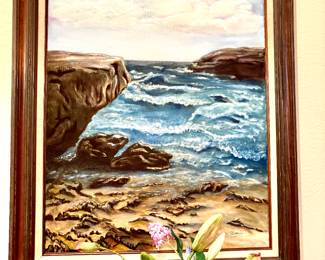 Original Linda Dumas seascape oil